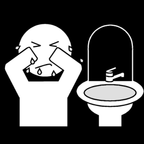 rinse face